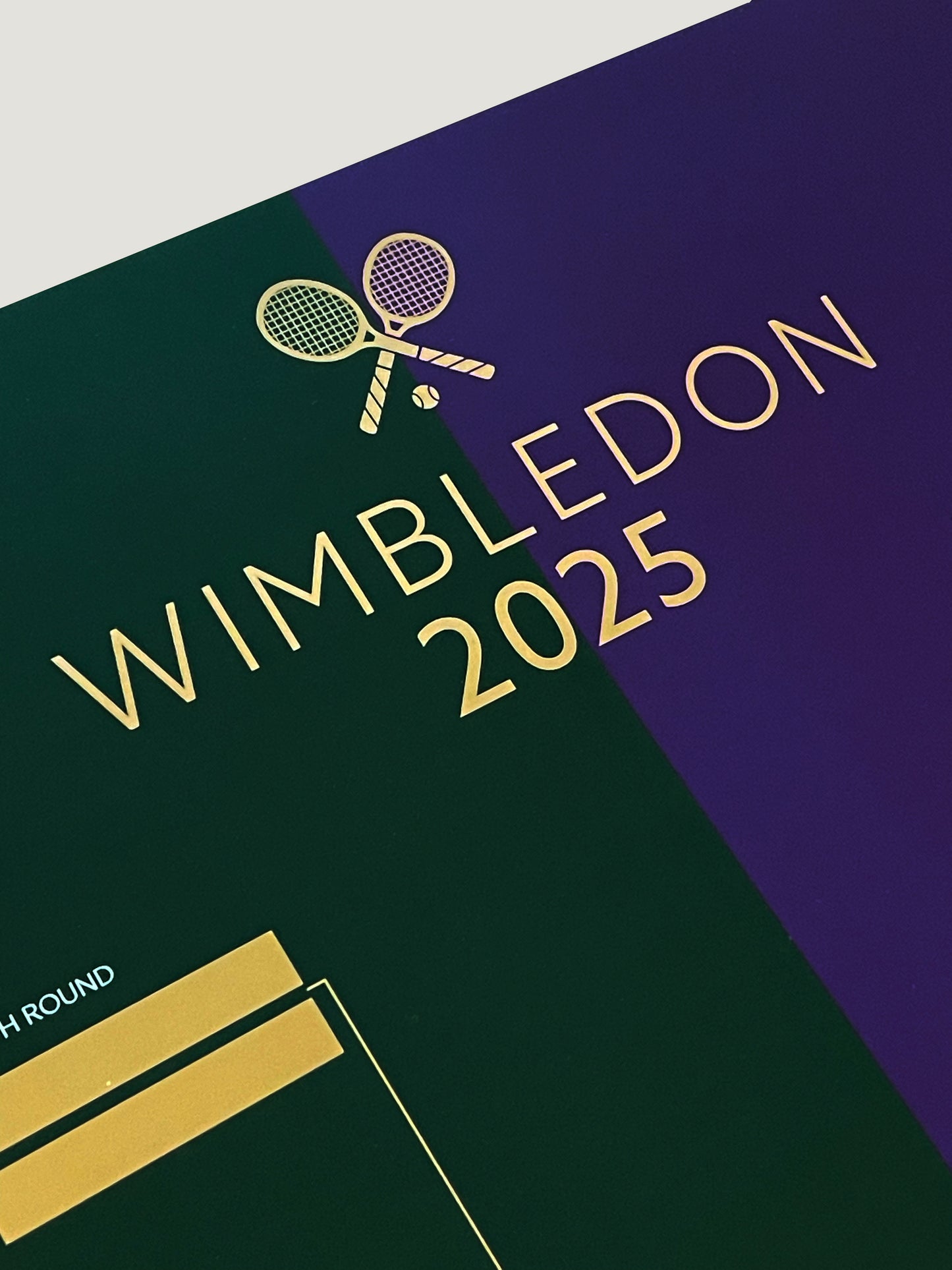 Wimbledon 2025 draw poster
